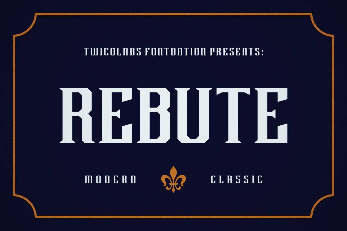 Rebute Font sample