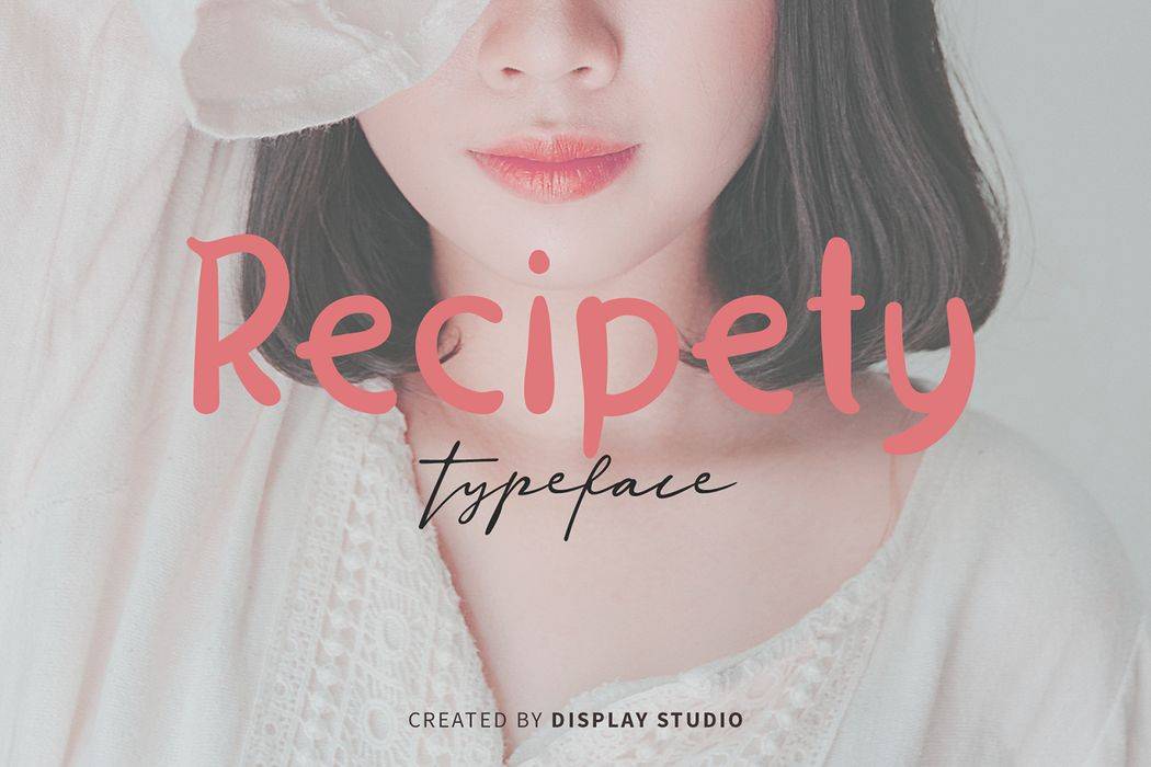 Recipety Font sample