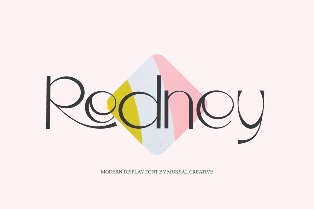 Redney Font sample