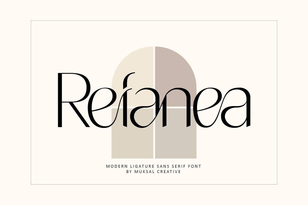 Refanea Font sample