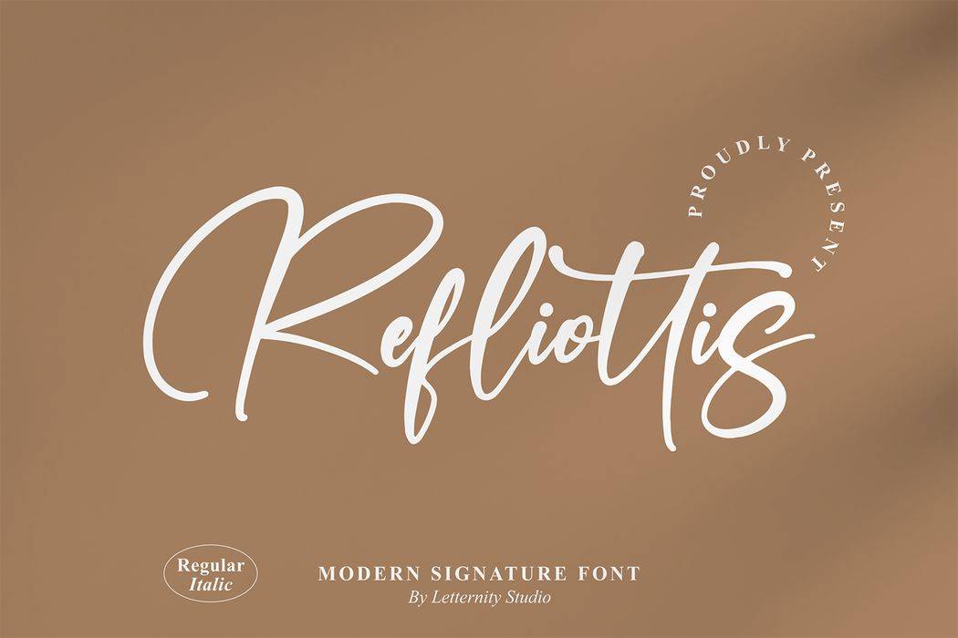 Refliottis Font sample
