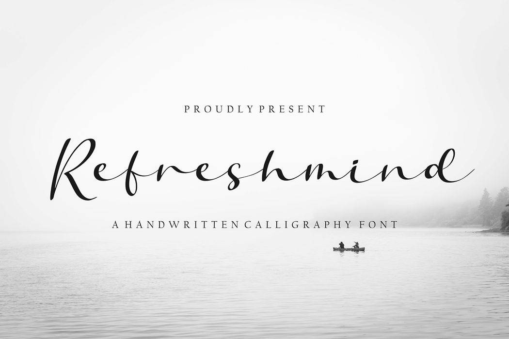 Refreshmind Font sample