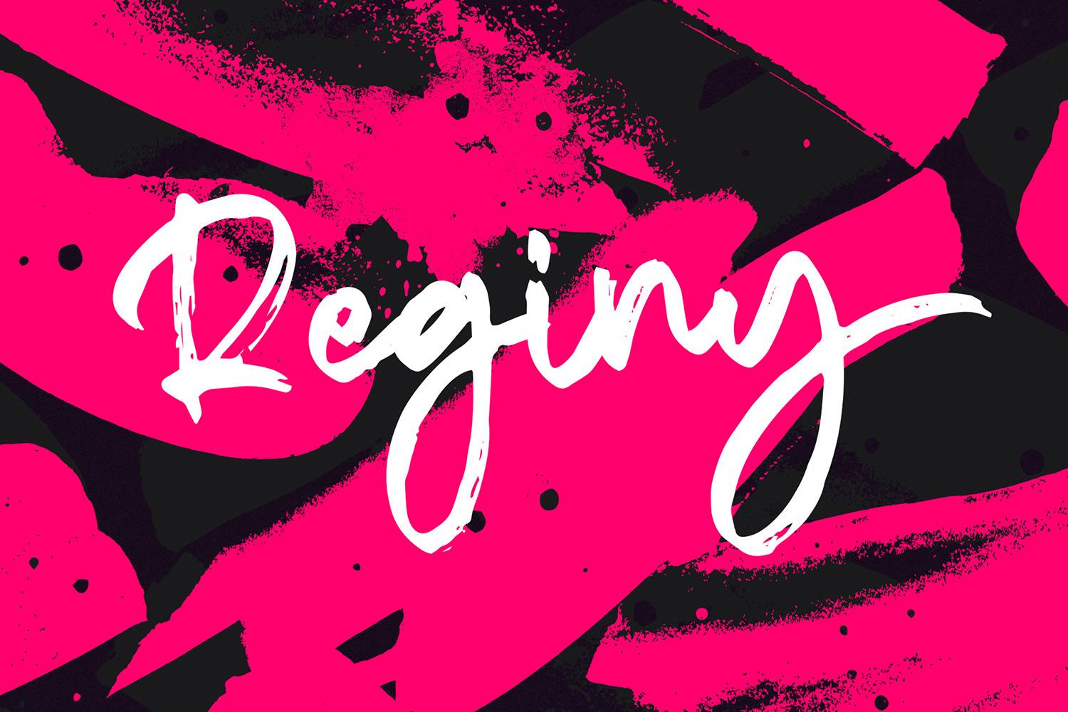 Reginy Font sample