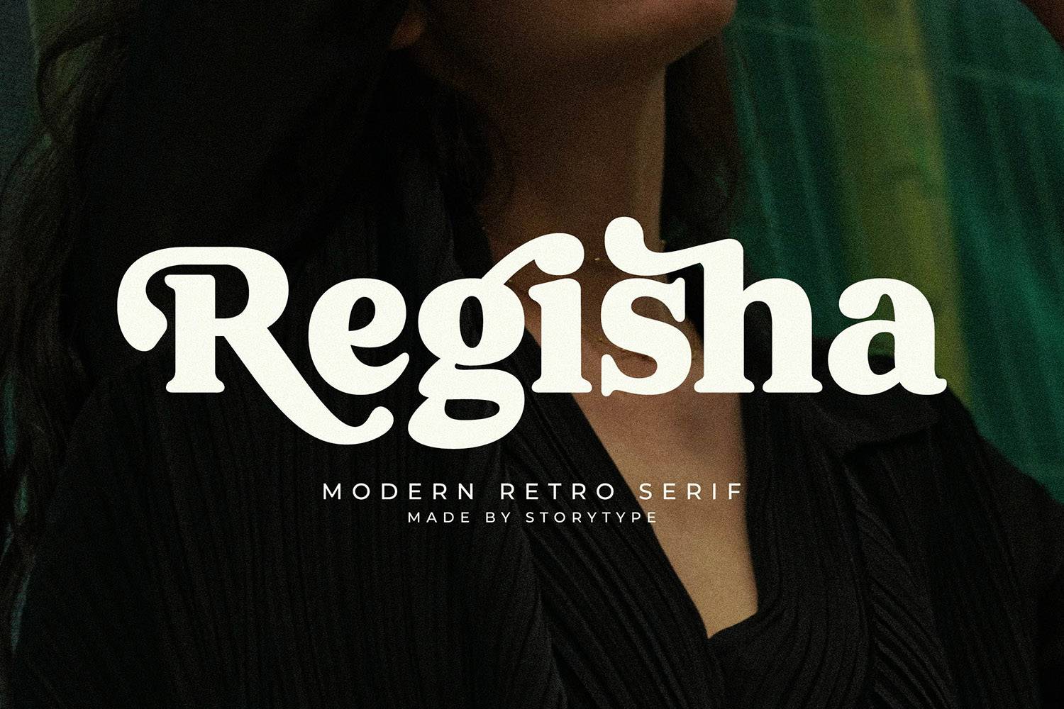Regisha Font sample