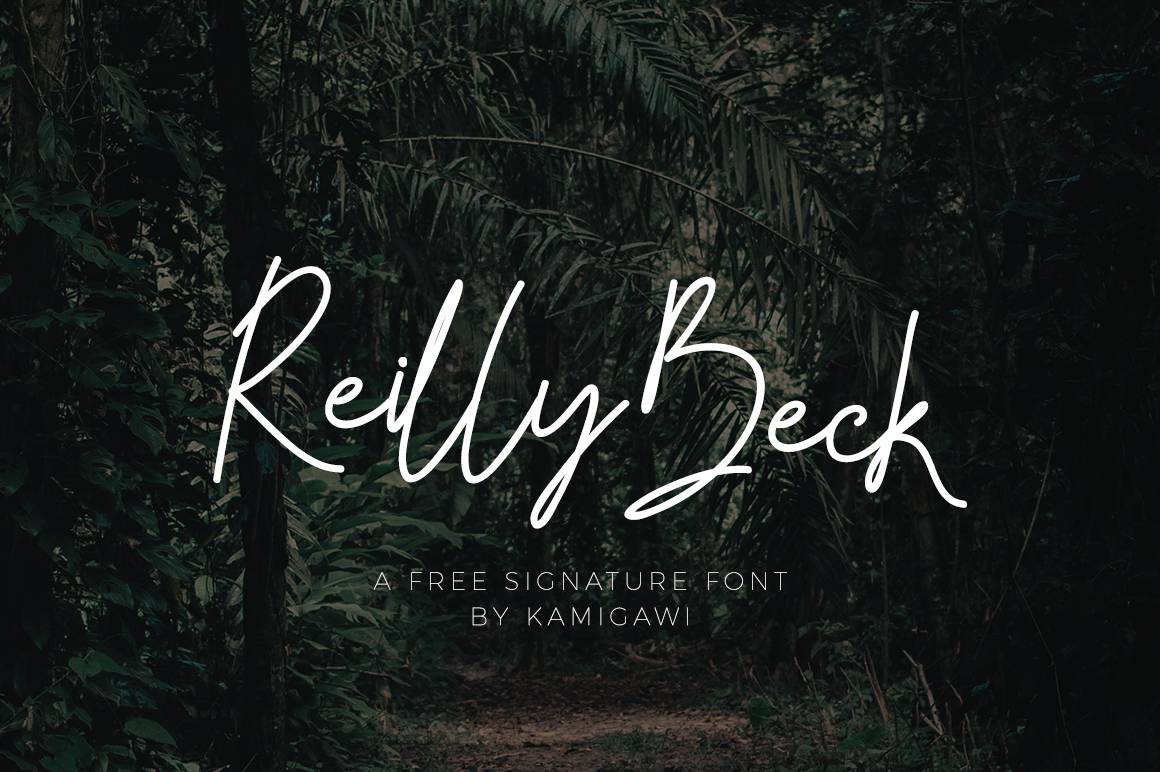 Reilly Beck Font sample