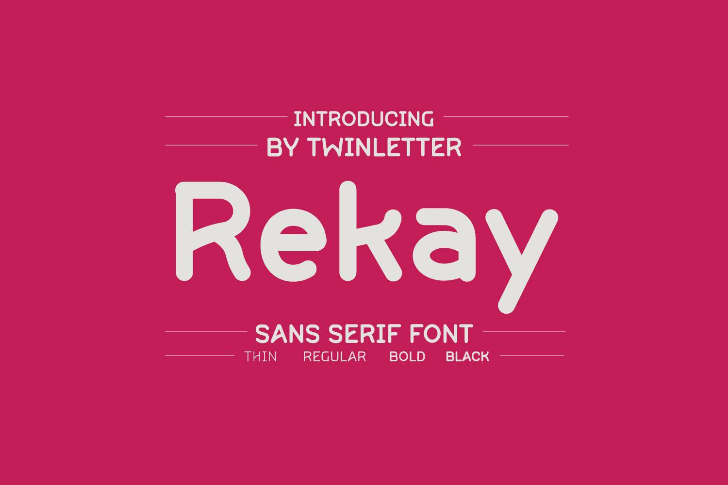 Rekay Font sample