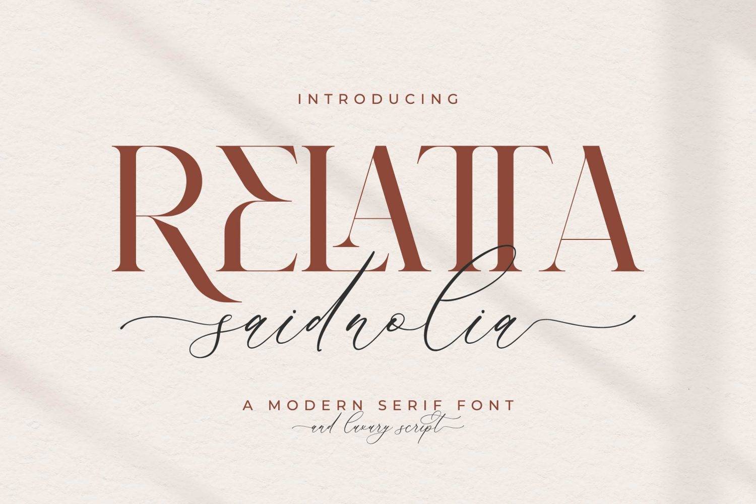 Relatta Saidnolia Font sample