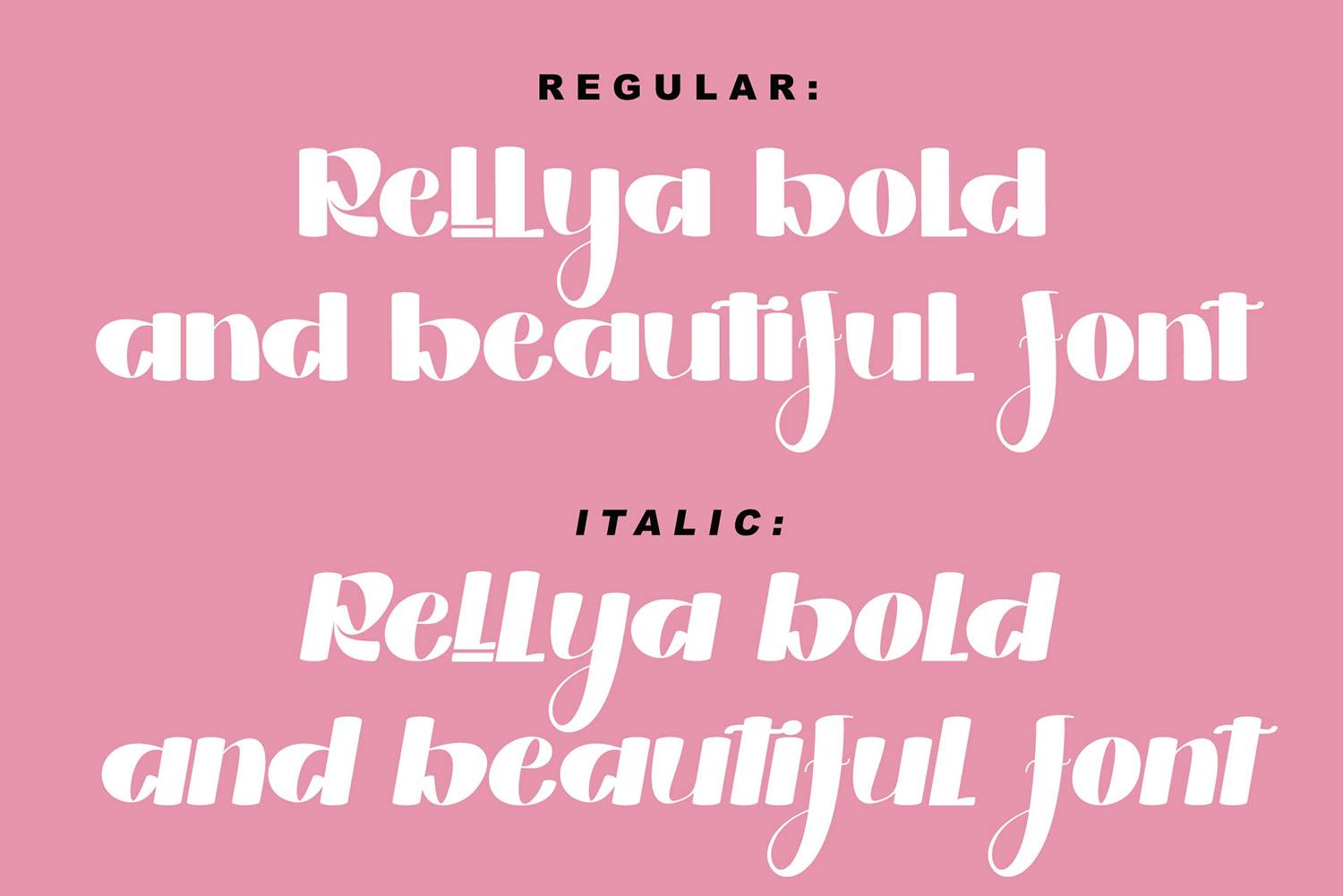 Rellya Font sample