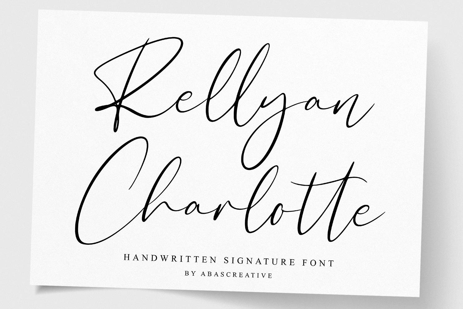 Rellyan Charlotte Font sample