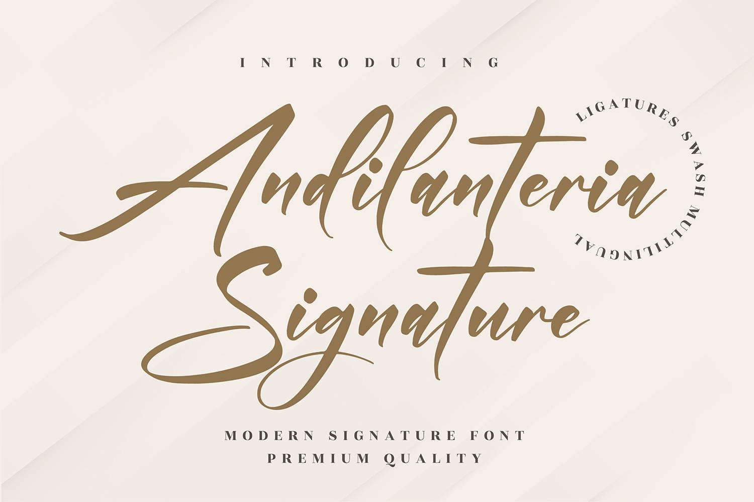 Andilanteria Signature Font sample