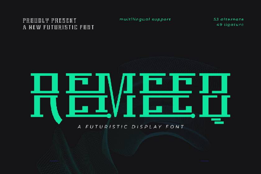 Remeeq Font sample