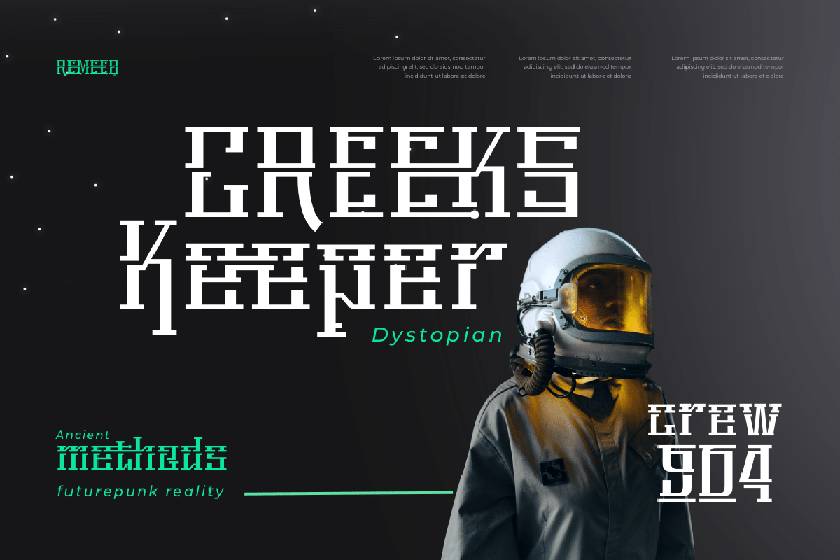 Remeeq Font sample