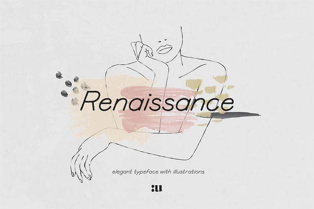 Renaissance Elegant Typeface sample