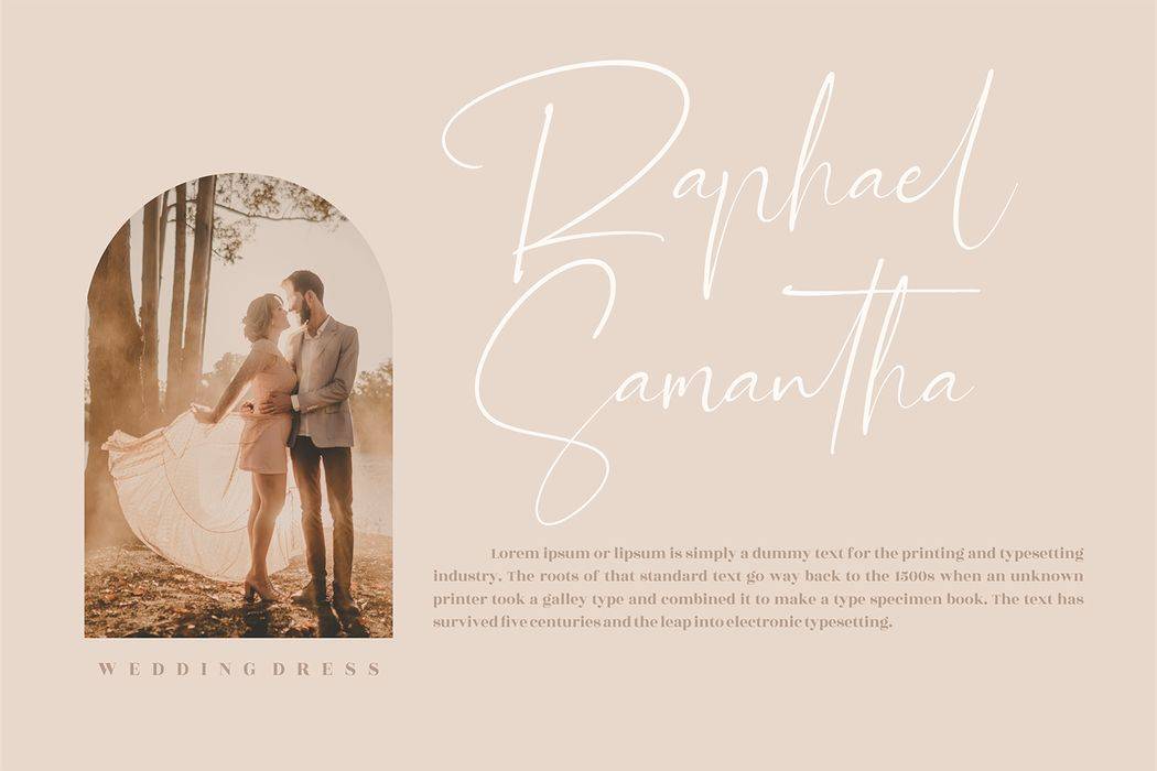 Renathalia Signature Font sample