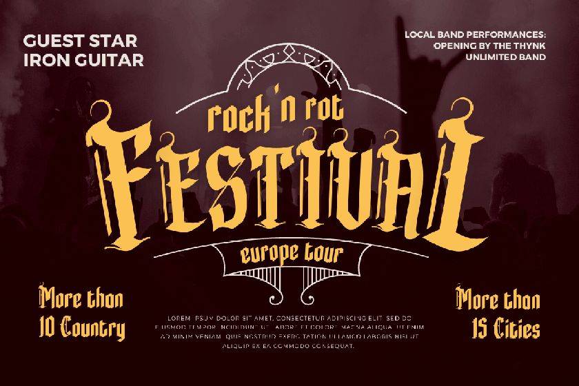 Rengkox Font sample