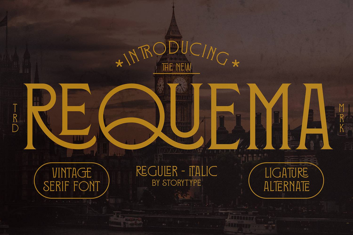 Requema Font sample