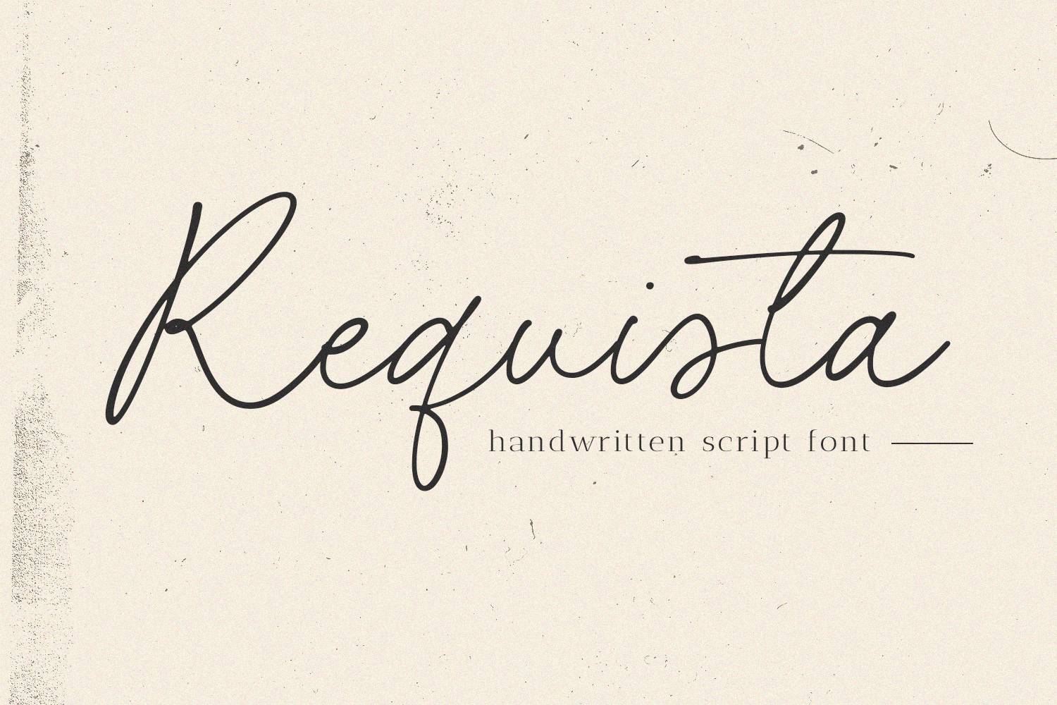 Requista Font sample
