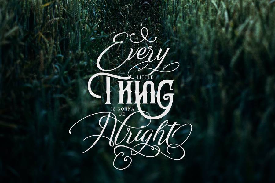 Reshuffle Script Demo Font sample