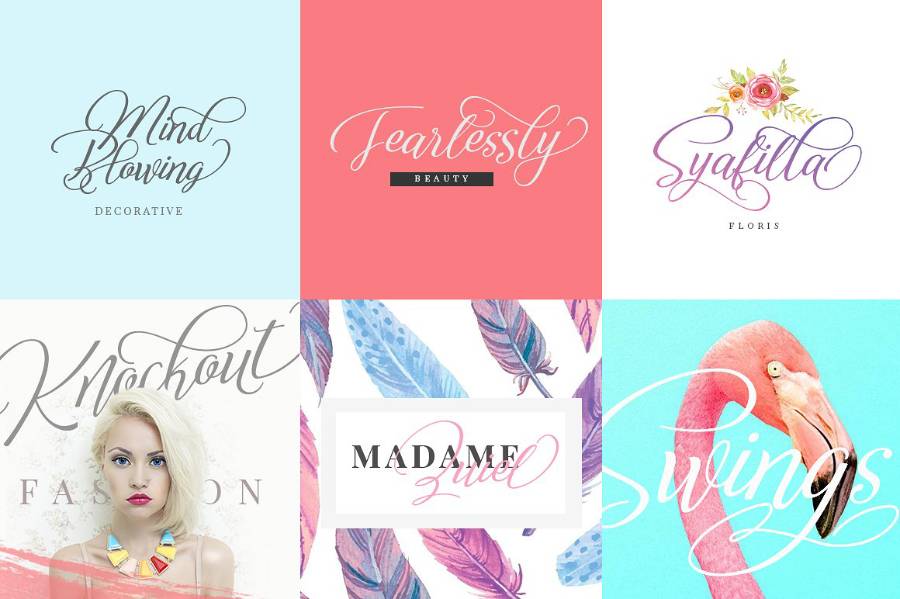 Reshuffle Script Demo Font sample