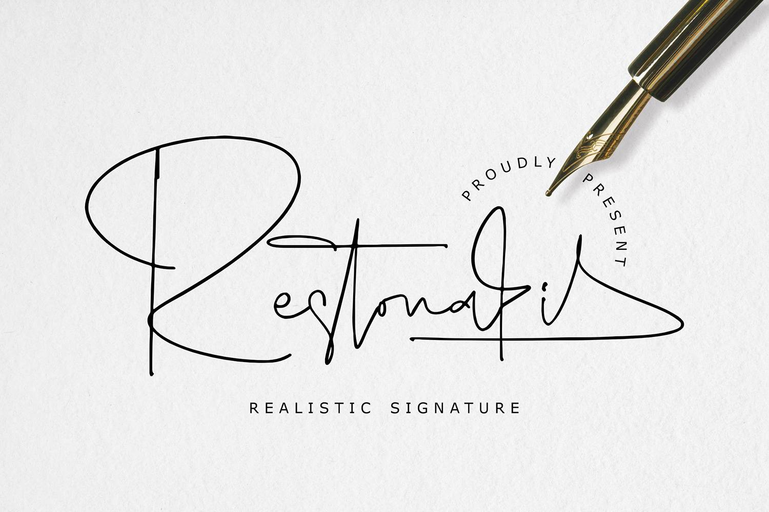 Restonasi Font sample