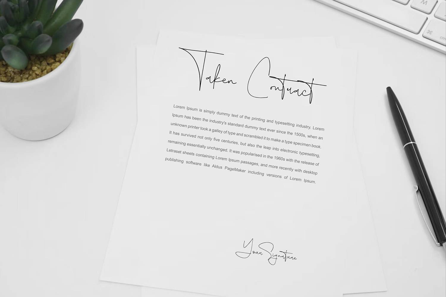 Restonasi Font sample