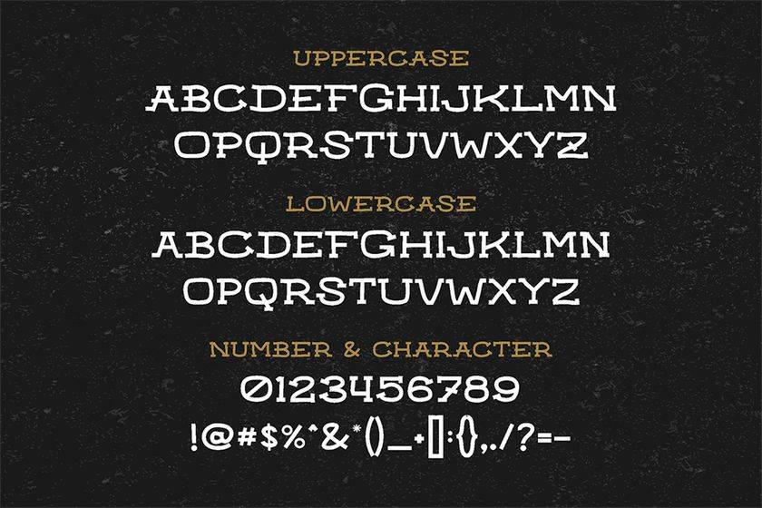 Retro Badger Font sample