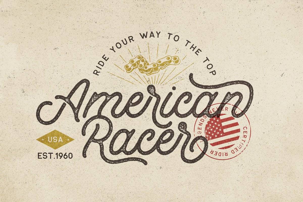 Retrology Font sample