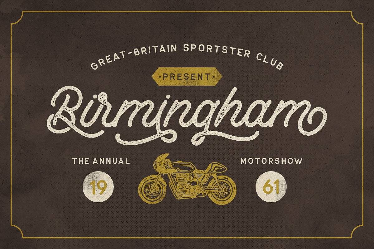 Retrology Font sample