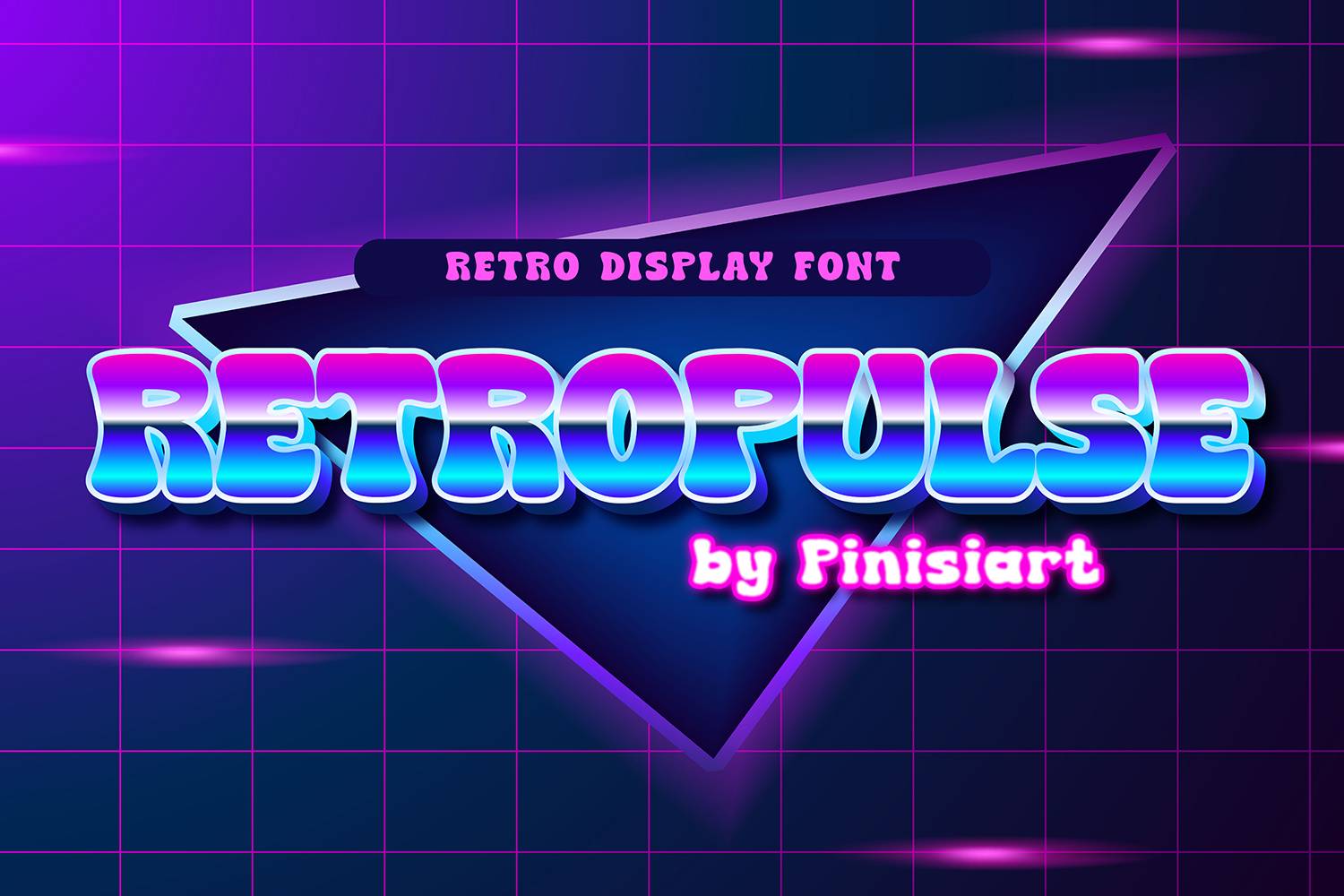 Retropulse Font sample