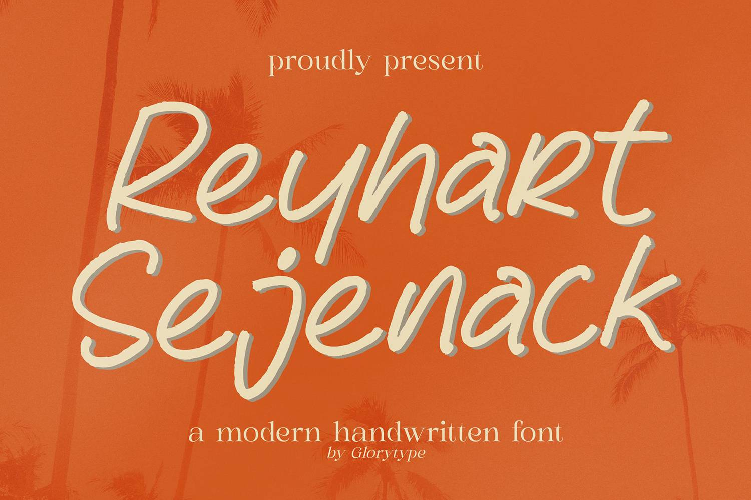 Reyhart Sejenack Font sample