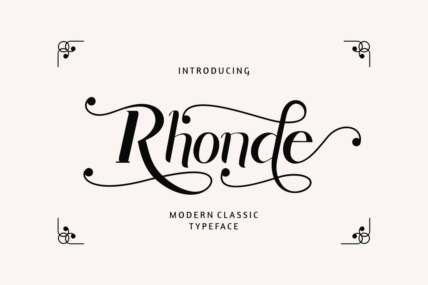 Rhonde Font sample