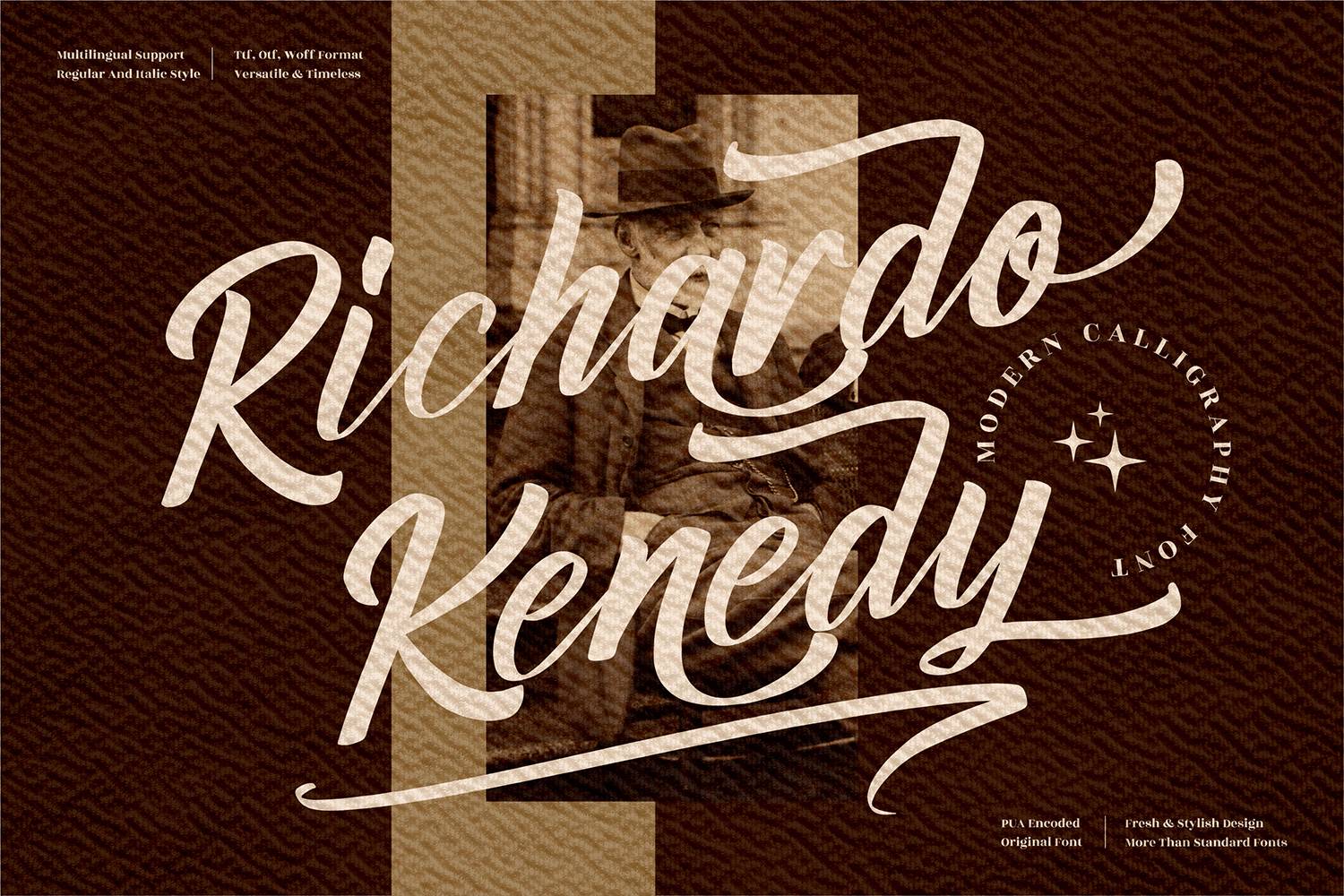 Richardo Kenedy Font sample
