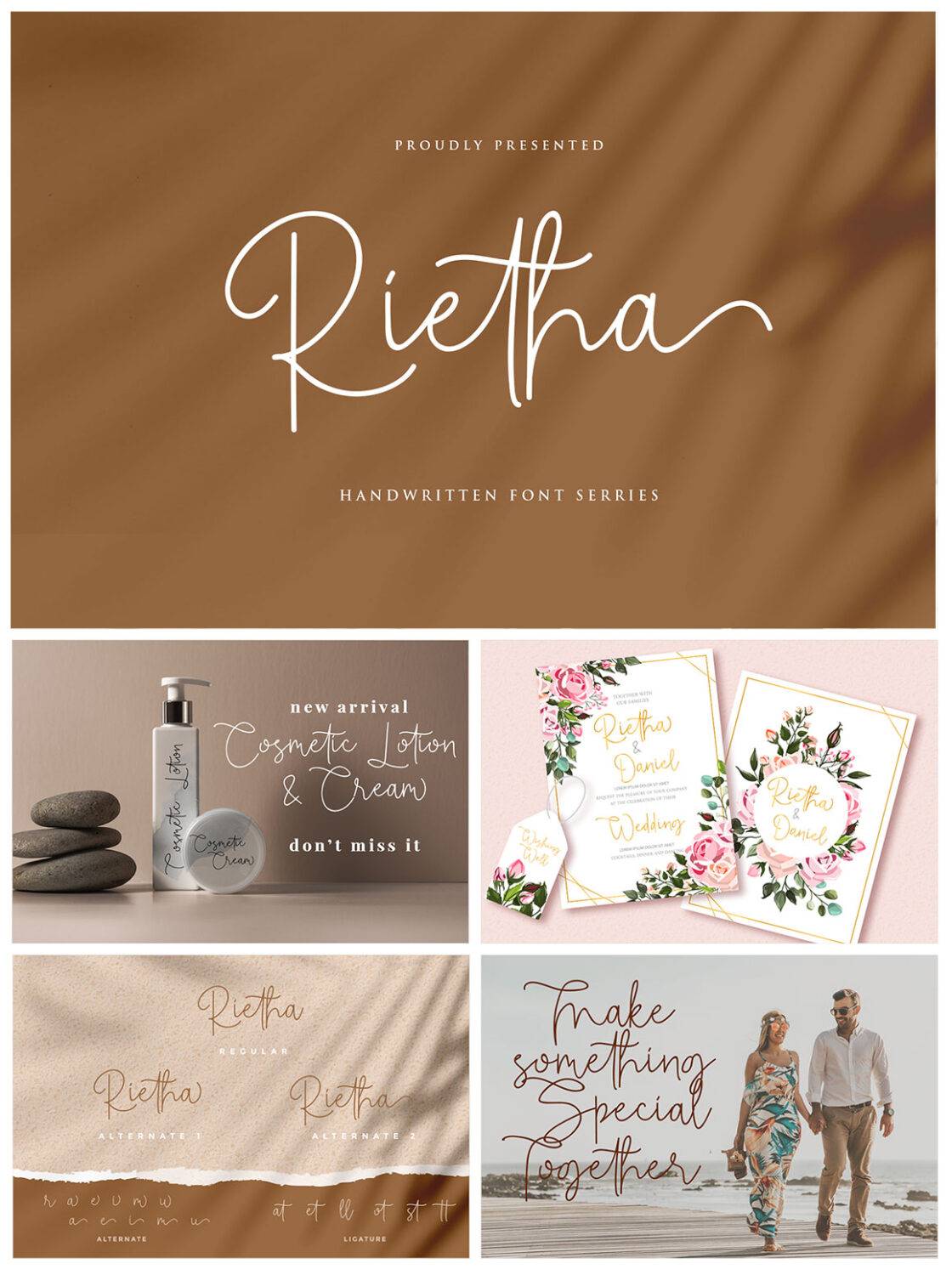 Rietha Font sample