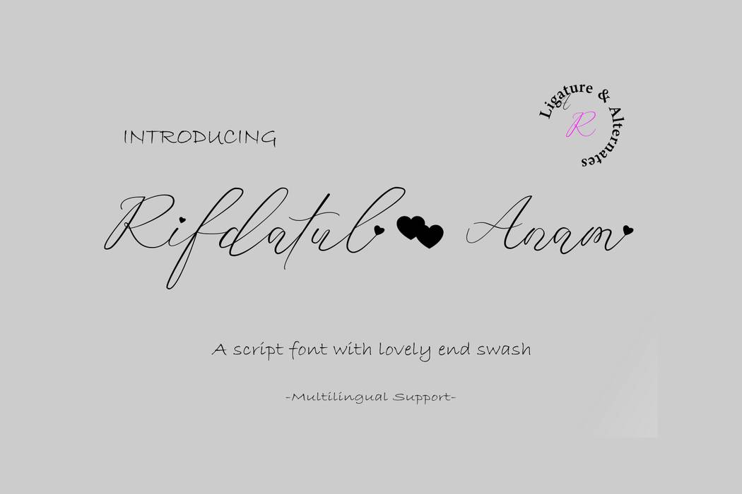 Rifdatul Anam Font sample