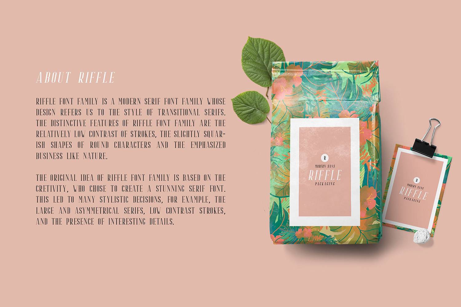 Riffle Font sample