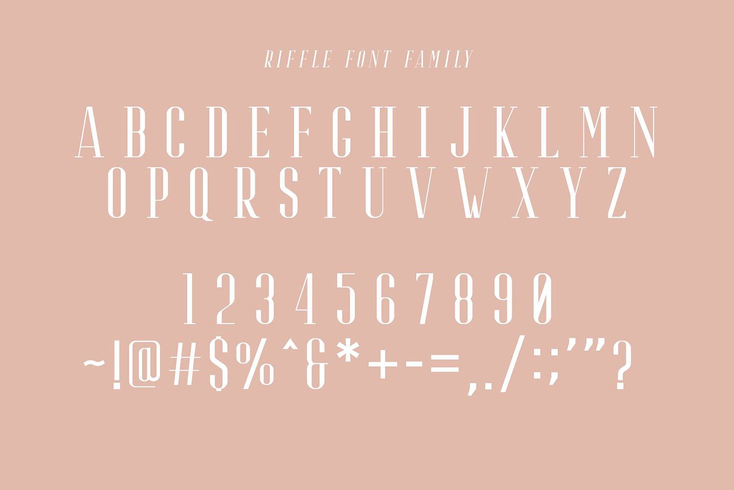Riffle Font sample