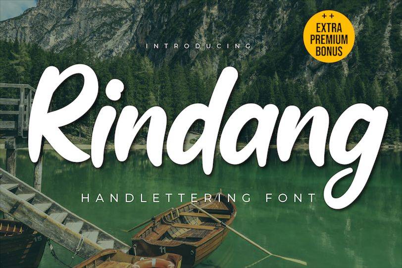 Rindang Font sample