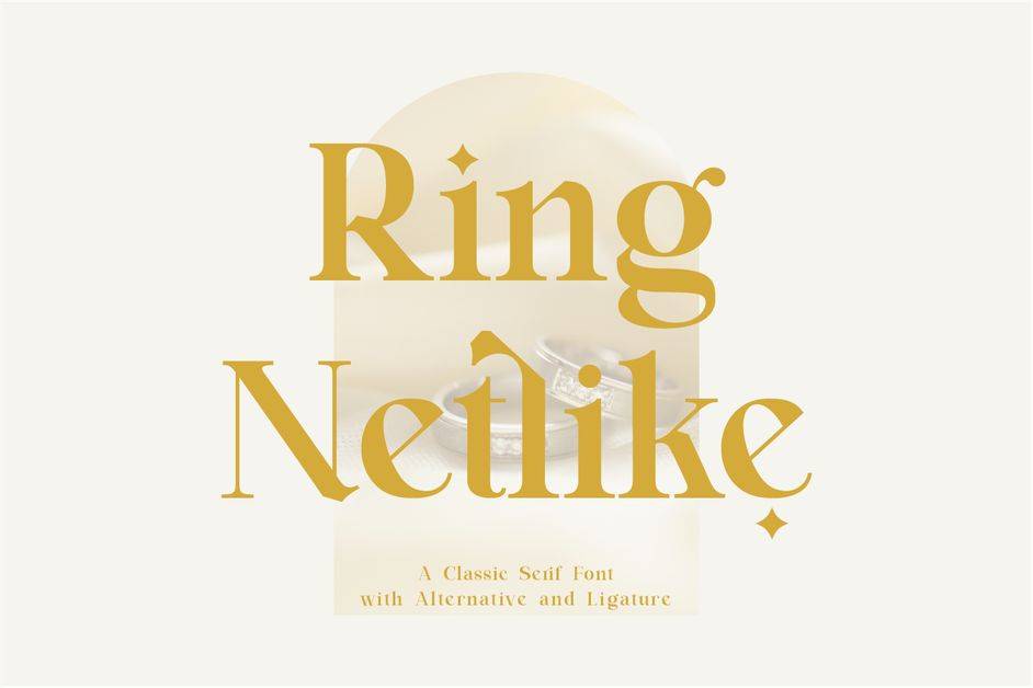 Ring Netlike Font sample
