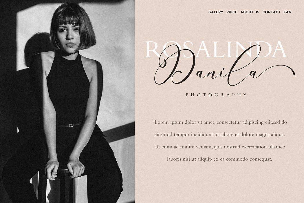 Rintica Font sample