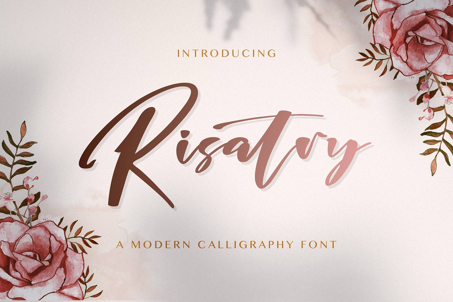 Risatry Font sample