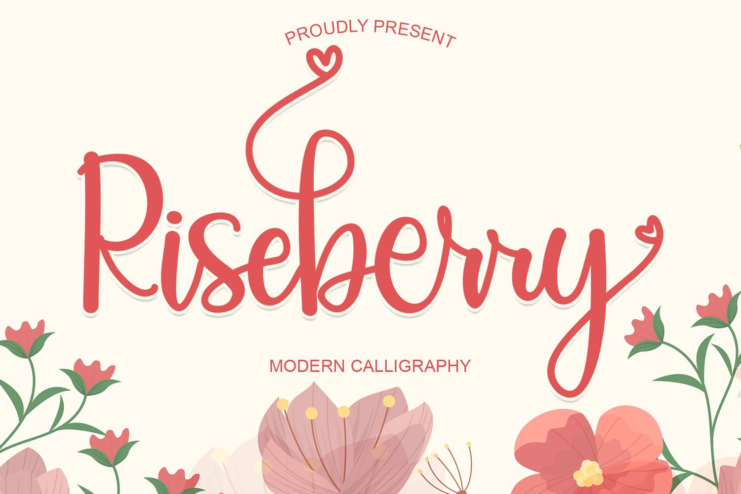 Riseberry Font sample