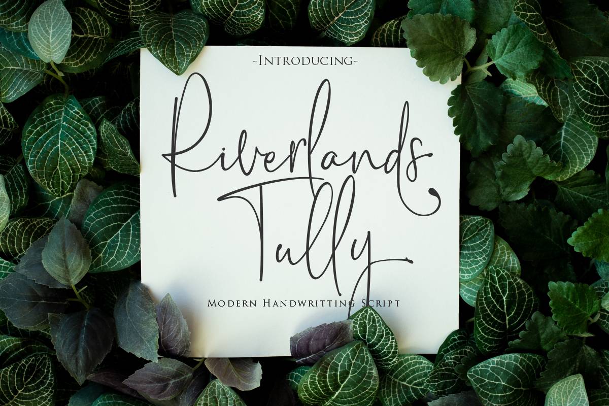 Riverlands Tully Font sample