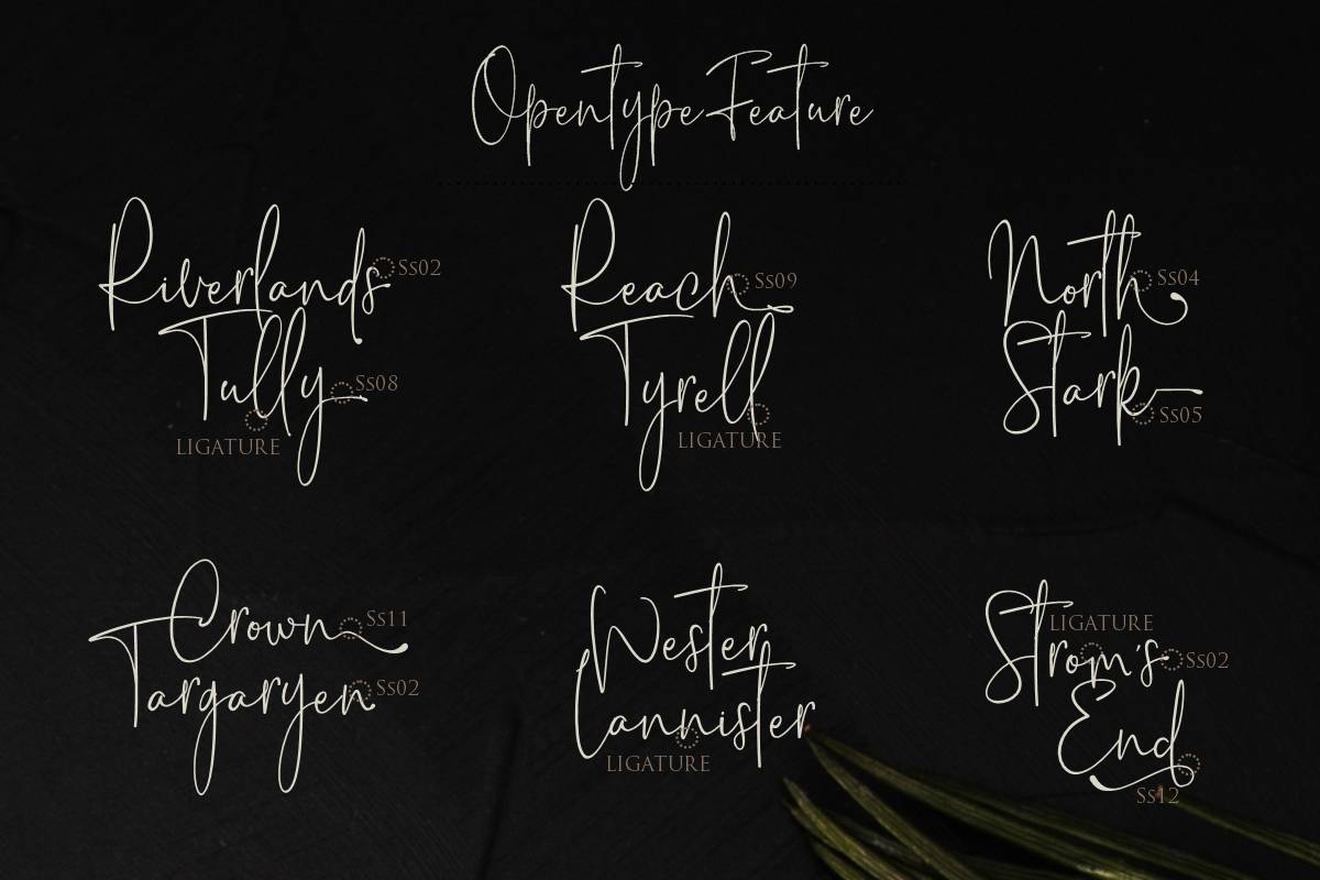 Riverlands Tully Font sample