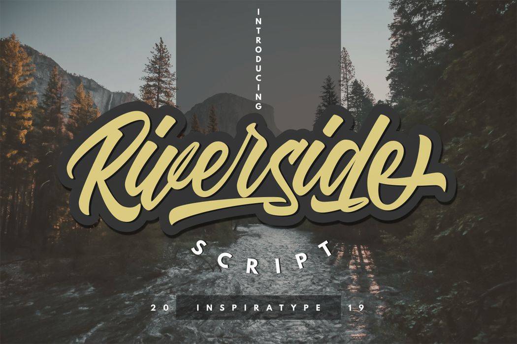 Riverside Font sample