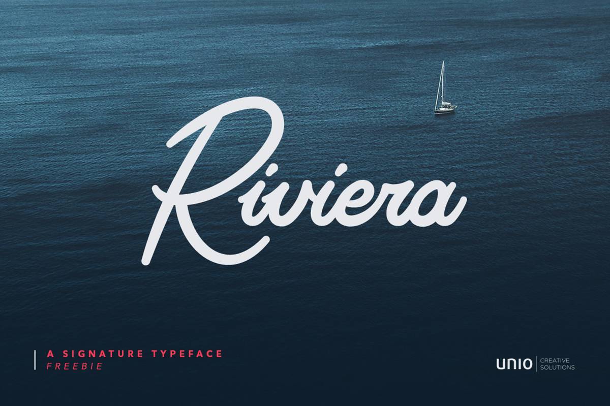 Riviera Font sample