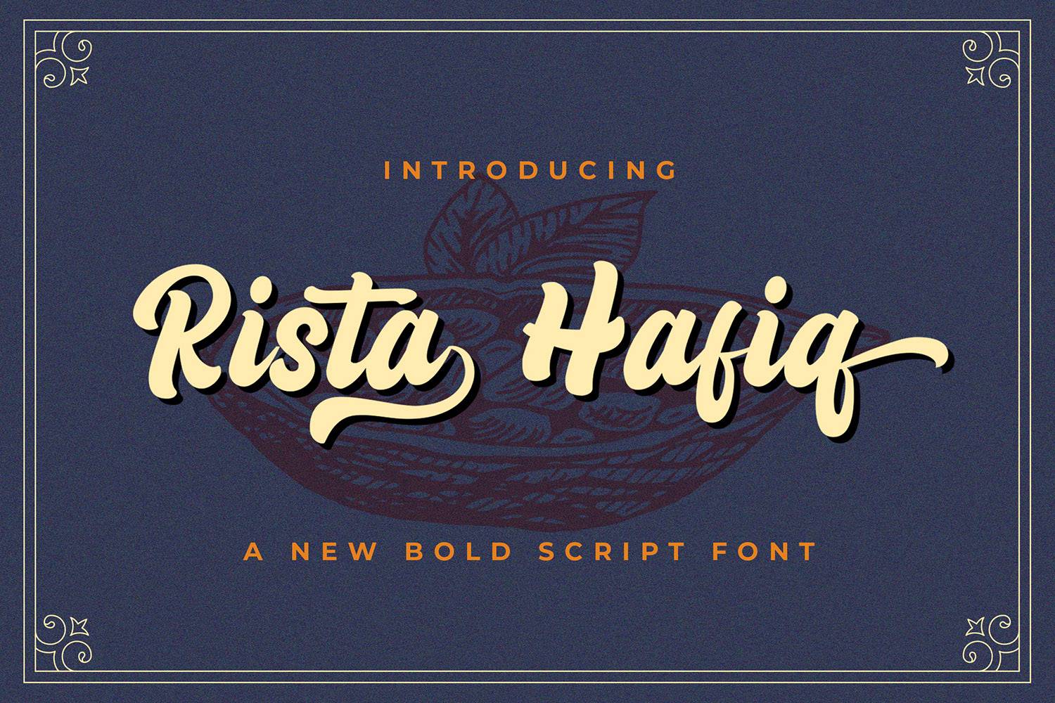 Rizta Hafiq Font sample