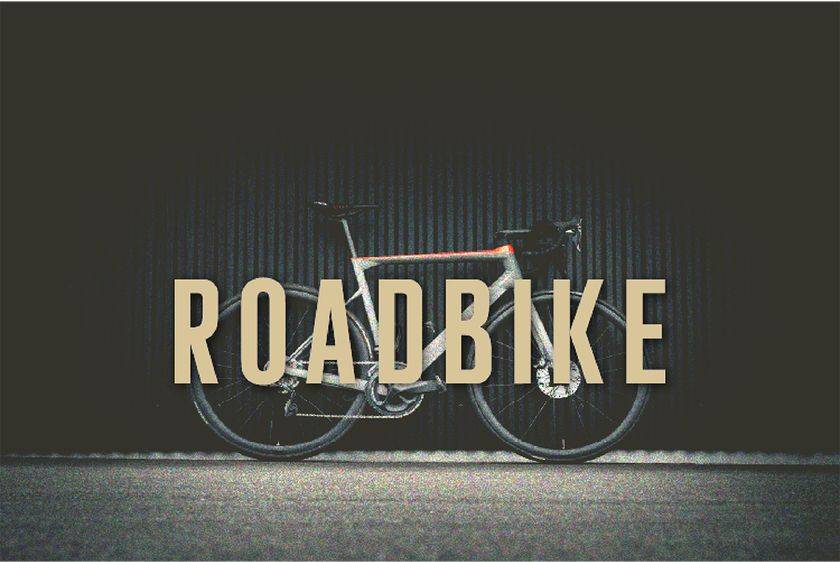 Roadbike Font sample