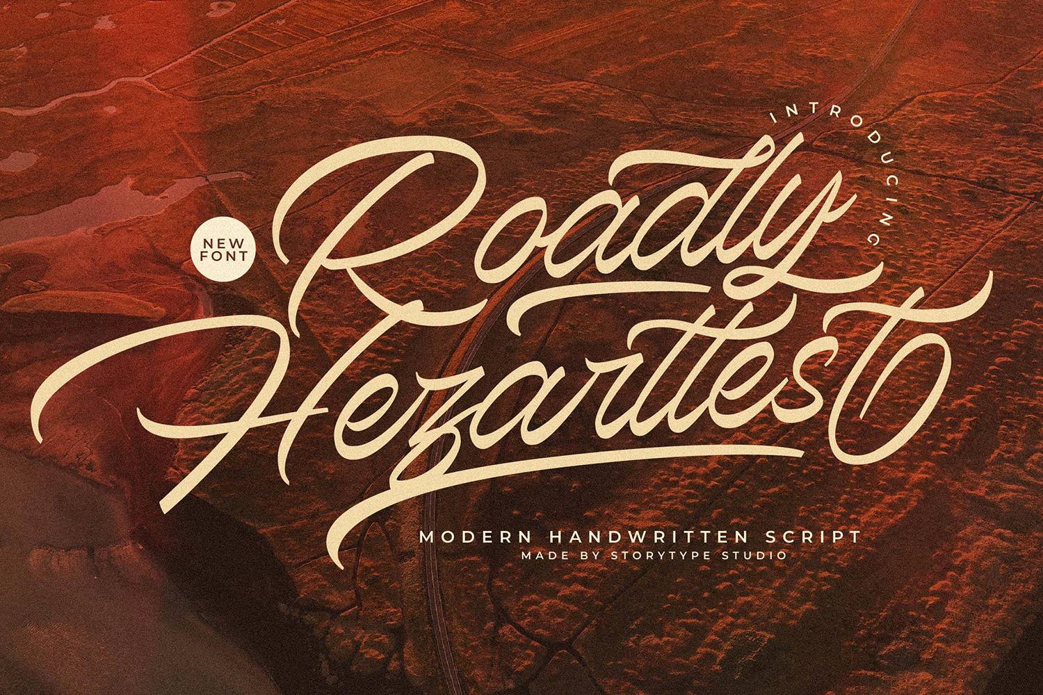 Roadly Hezarttest Font sample