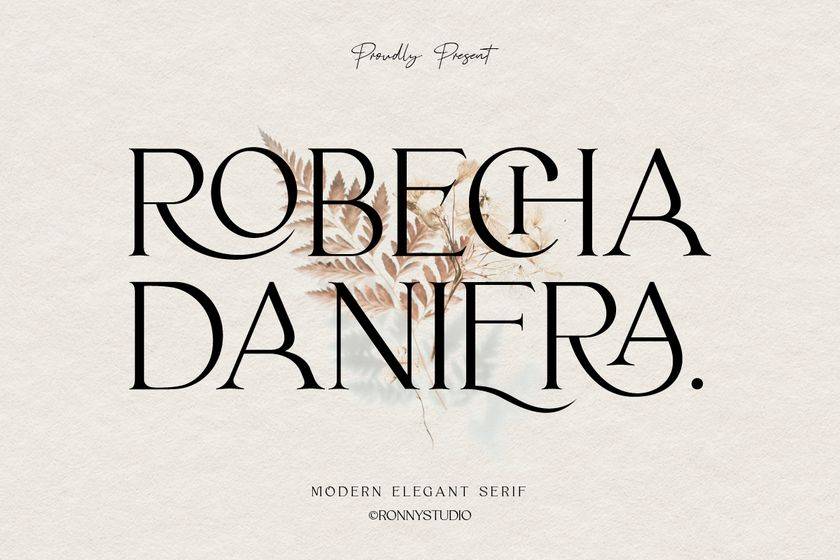 Robecha Daniera Font sample
