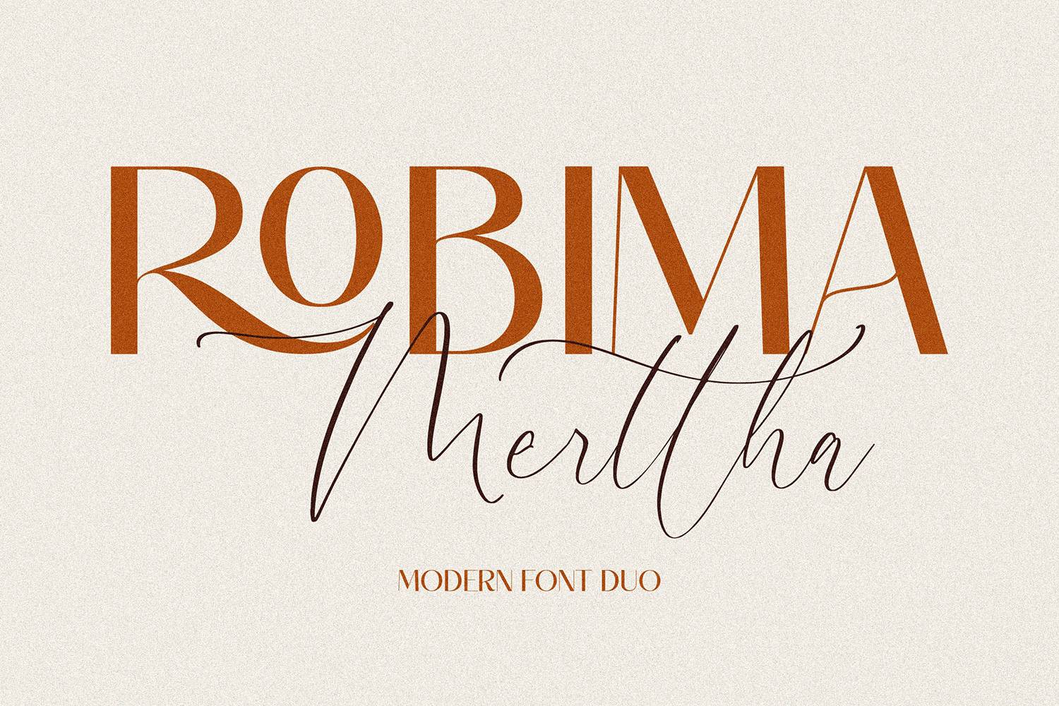 Robima Merttha Font sample